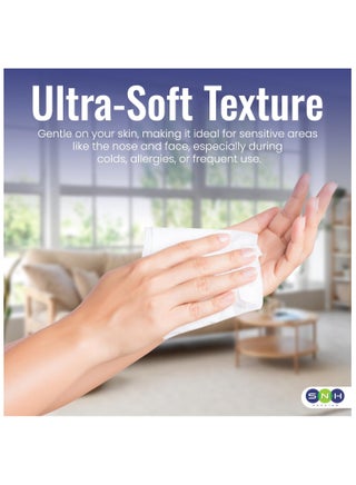 Souq Al Fajr Facial Tissue Box Pack of 5,100 Sheets x 2 Ply Each, Total 1000 Sheets (200 Sheets Each Box) - view 2